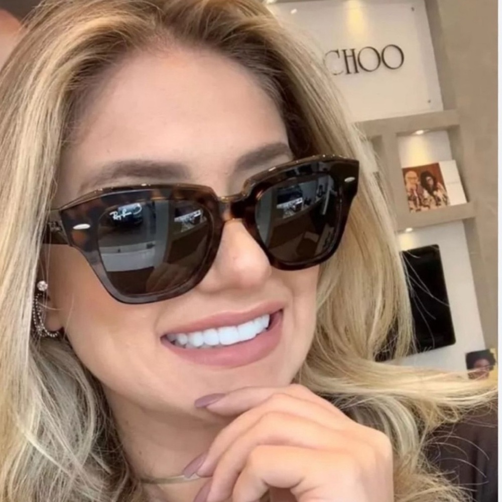 New~Ray-ban State Street Gradient Brown Tortoise RB2186 Standard Size Beautiful! - Picture 12 of 15